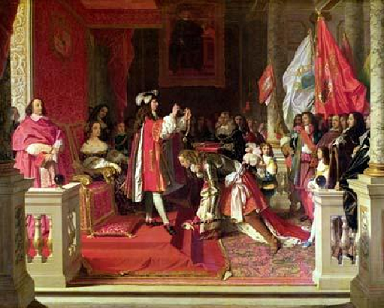 Philippe V d'Espagne recevant en 1704 Jacques Ier Fitz-James dans l'Ordre de la Toison d'Or - Jean Auguste Dominique Ingres
